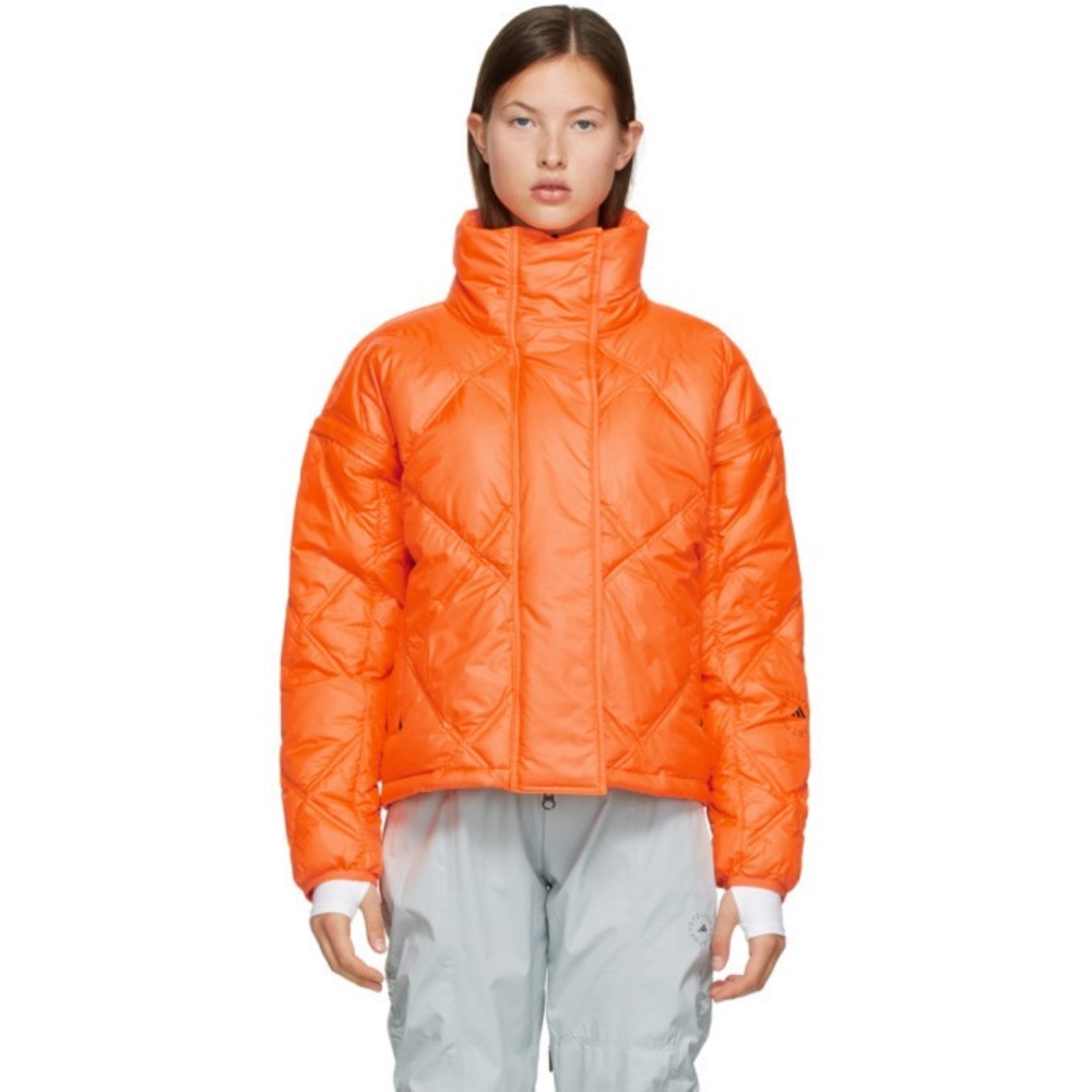 Women's Orange Puffer Jacket